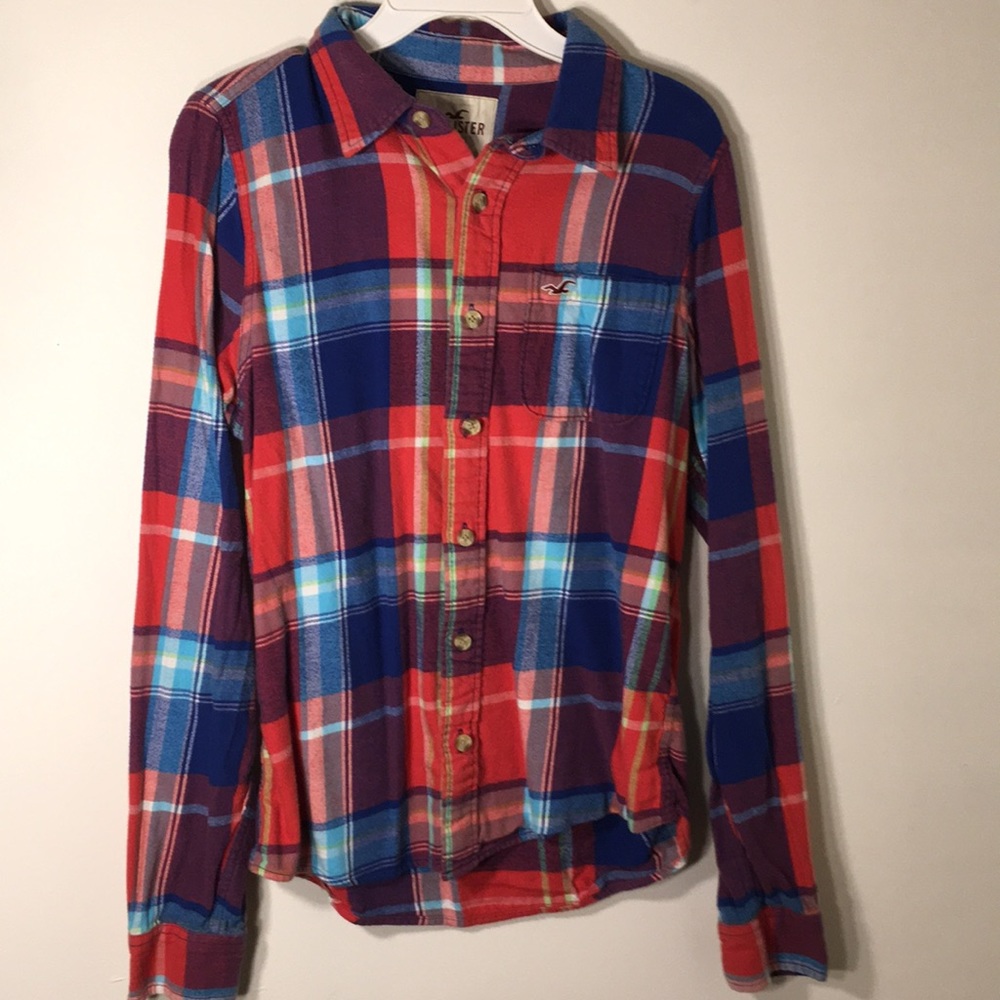 Hollister multi colored Flannel for men